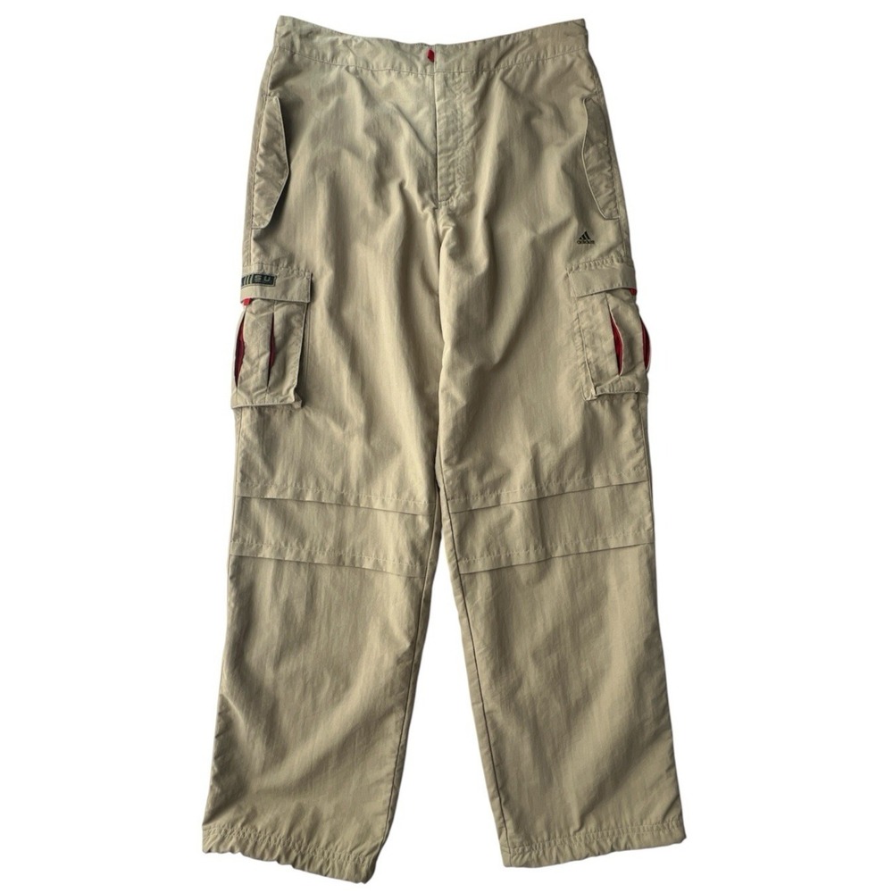 Adidas Cargo Pants Khaki Tan Ripstop Sports Utility Techwear Outdoor